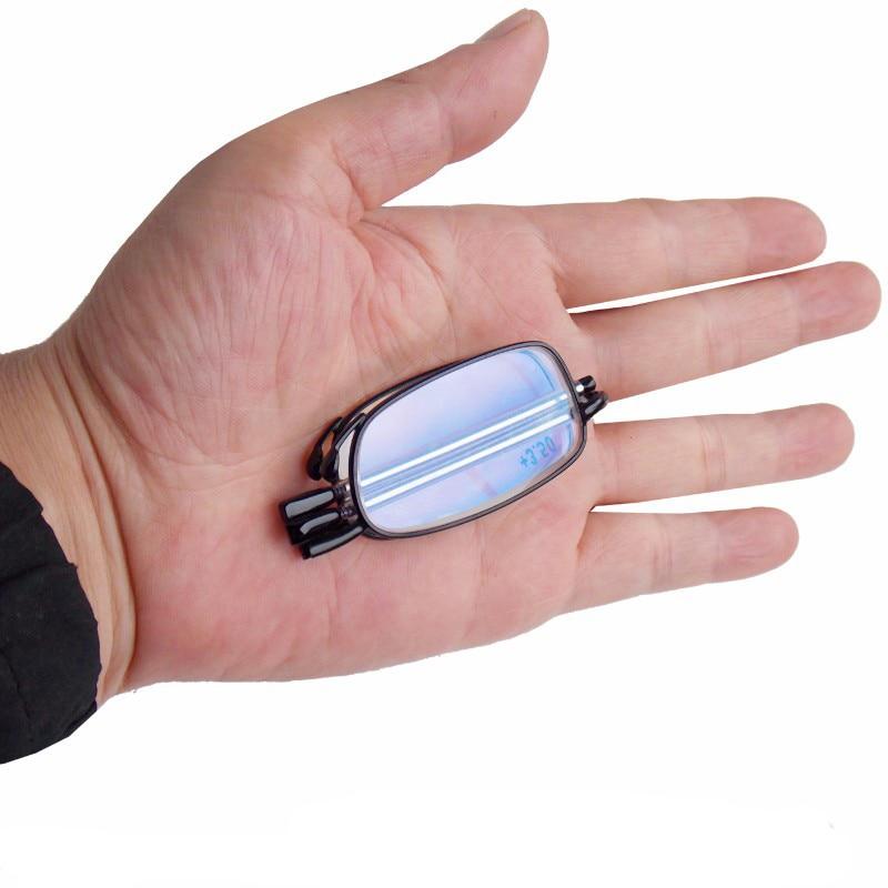 Foldable Presbyopic Glasses Men Anti Blue Light Folding Reading Glasses Women Ultra Light Eyewear With Case +1.0 To +4.0