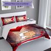 3pcs Bubu and Dudu1 Pattern Bedding Set Duvet Cover Set Includes Duvet Cover &pillowcases, Perfect All Season Bedroom Decoration & Gift