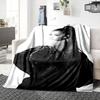 Elegant Fashion Portrait Blanket Soft Throw Blanket For Home Bedroom Bed Sofa Travel Office Solid Christmas Blanket