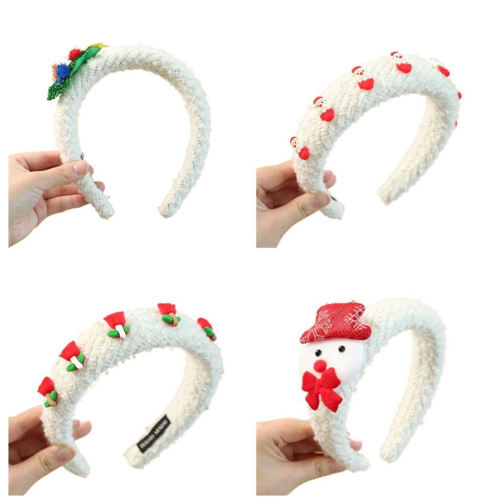 Merry Chritmas Santa Claus Hair Hoop Xmas Antler Hair Hoop Christmas Headband  Costume Prop