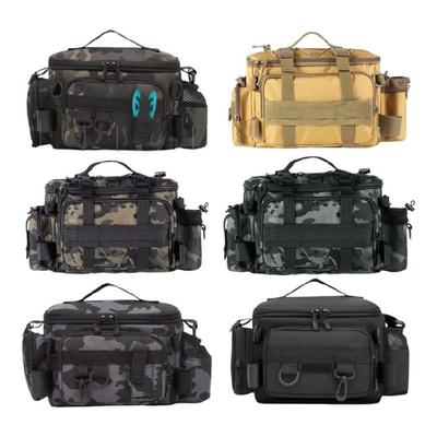Fiskepåse Enkel axelväska Crossbody-väskor Flera fickor Fiskeredskap Bärväska Fiskeslingor Pack