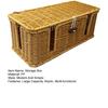 Scatola Gestione Cavi in Rattan Intrecciato a Mano Grande Capacità Rustico da Fattoria Cavo Caricabatterie TV Computer Router Hub USB Cesto Organizer