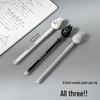 Black Tech Magnetic Levitation Suction Pen: Creative Decompression Cartoon 0.5mm Black Gel Pen