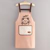 Long Cartoon Waterproof Sleeve Apron Kitchen Oil Resistant Cooking Thickened