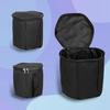 Waterproof Oxford Accordion Case with Shoulder Straps, Padded Black Storage Bag for Travel