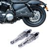 Pair of 10.5in Motorcycle Shocks Absorber Damper Fit for XL883 XL883R  200R  200L(Black Chromeplate )