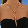 Popular Stacked Y-shaped Layered Women's Necklace Sweater Chain Simple and Versatile Personalized Chain Body Chain