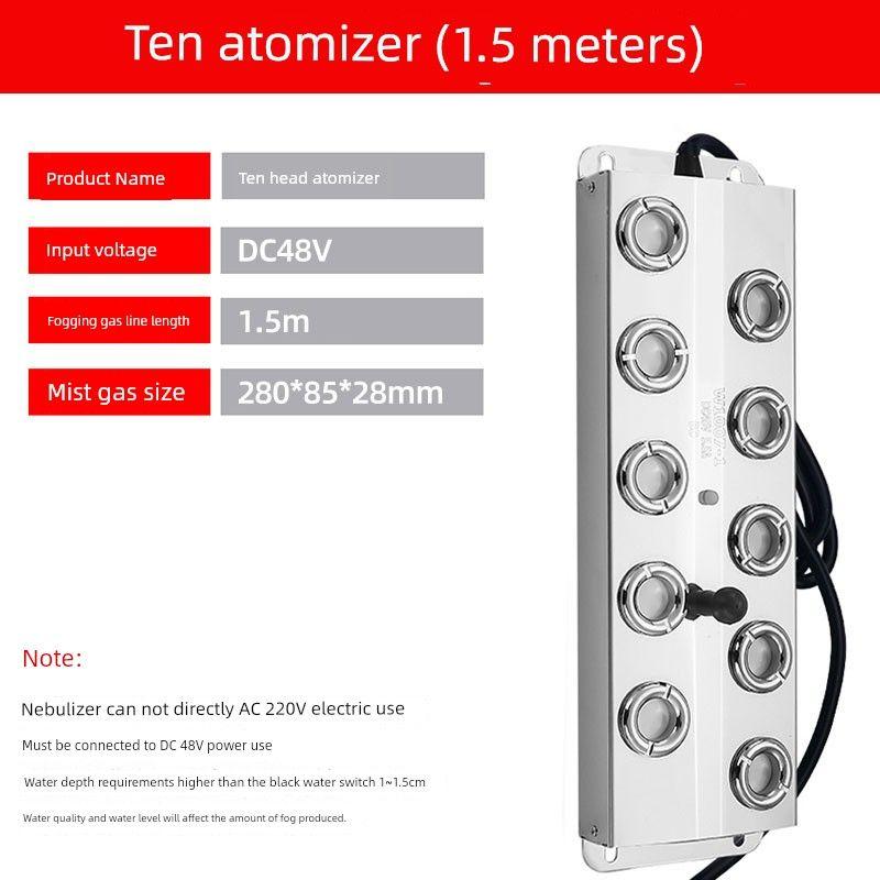 Ultrasonic Atomization Plate Four-Head Six-Head Eight-Head Twelve-Head Pool Sprayer Mist Maker Landscape Rockery Fish Pond