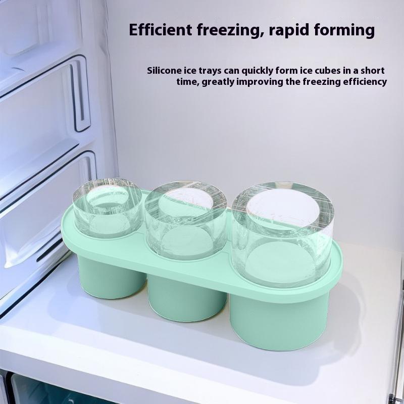 Silicone Ice Block Mold Is Not Sticky Summer Ice Block Mold Easy To Mold Ice Block Making Hollow Cylindrical Ice Block Tools