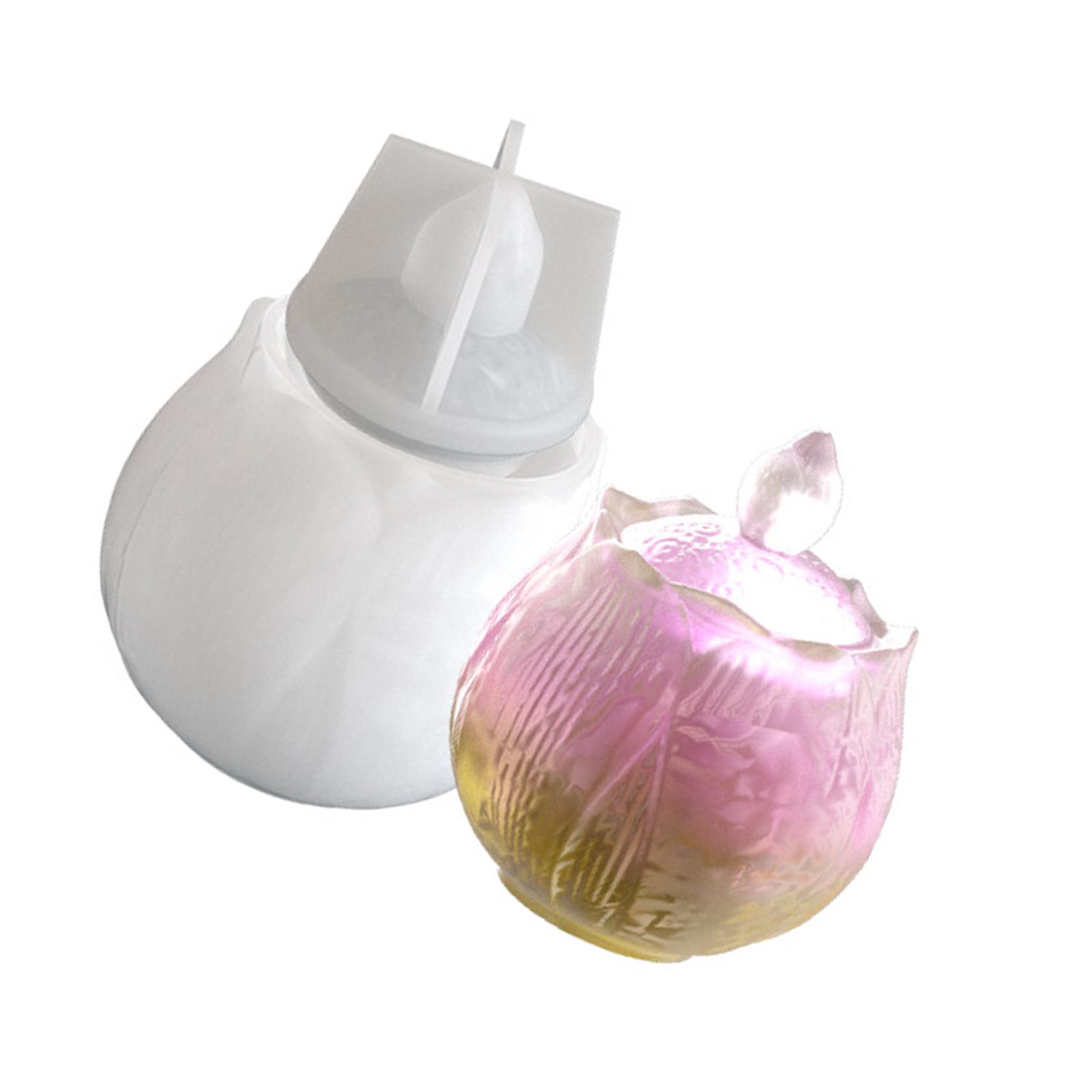 

Lotuses Flower Storage Jar Mold Epoxy Resin Mould for Concrete Planter and Pen Organizers Jewelry Making Supplies T1