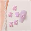 Resin Gummy Bear Nail Charms Bead for DIY Jewelry Accessories Bear Nail Charms