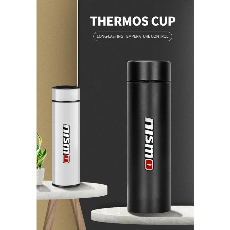 Portable Car Smart Thermos Bottle Temperature Display Cup For Nismo Nissan Gtr K13 T32 370z Juke Jdm Auto Accessories