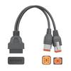 A03E-OBD2 Cable For 4Pin+6Pin 2 In 1 Motorcycle OBD Scanner Adapter, Motorcycle Diagnostic Tool 16 Pin To 4 Pin 6 Pin