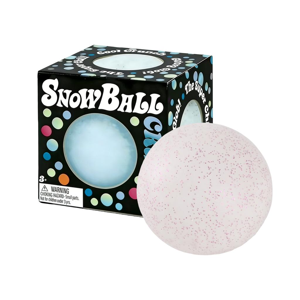 1PCS Stress Balls With Snowflakes Inside, 2.5 Inch Sensory Toy Crunchy Snow Stress Balls For Kids Adults Friends Families