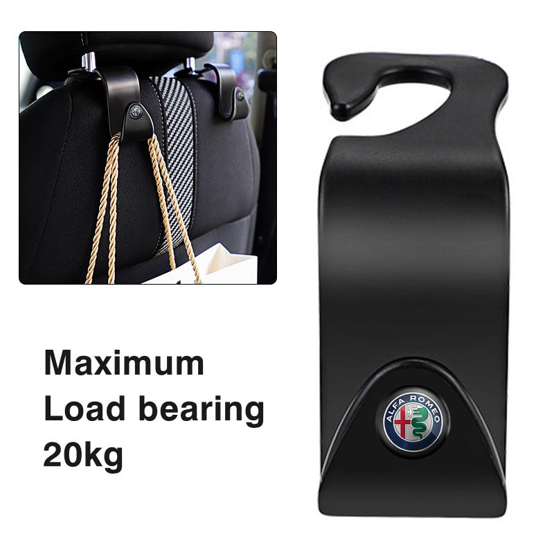 Car Stickers For Alfa Romeo ABS Car Styling Seat Back Hooks Accessories For Alfa Romeo Giulietta GT 159 147 156 Mito Brera Giuli