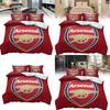 Arsenal Football Club Soccer Print Duvet Cover Set With Polyester Material For Sports Fans Bedroom Decor