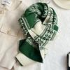 Snowflake Double-sided Cashmere Knitted Scarf Women's Autumn and Winter Thickened Warm Shawl Student Scarf Christmas Gift Senior