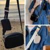 PU Leather Small Square Bags Mini Bag Pendant Phone Pouch Bag Male Shoulder Bag Office Worker