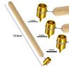 Pysanka Painting Brass Tip Kistka 0.6mm 0.4mm 0.3mm Drawing Paint Slanting Fine Line Paint Pen Fluid Writer Detailing Fine Line