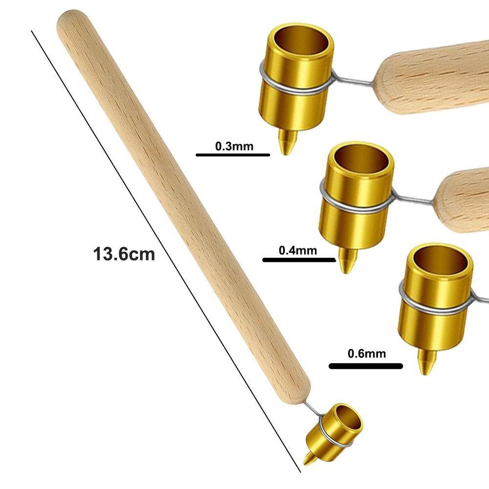 Pysanka Painting Brass Tip Kistka 0.6mm 0.4mm 0.3mm Drawing Paint Slanting Fine Line Paint Pen Fluid Writer Detailing Fine Line