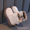 Girls' Princess Winter Velvet Boots - Stylish 2025 Soft Sole Leather Martin Boots for Kids
