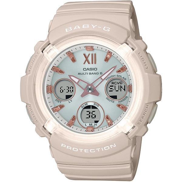

Casio Женские часы Baby-G BGA-2800-4A2JF [BABY-G Radio Wave Solar Model Smokey Pink Beige] Круглые часы