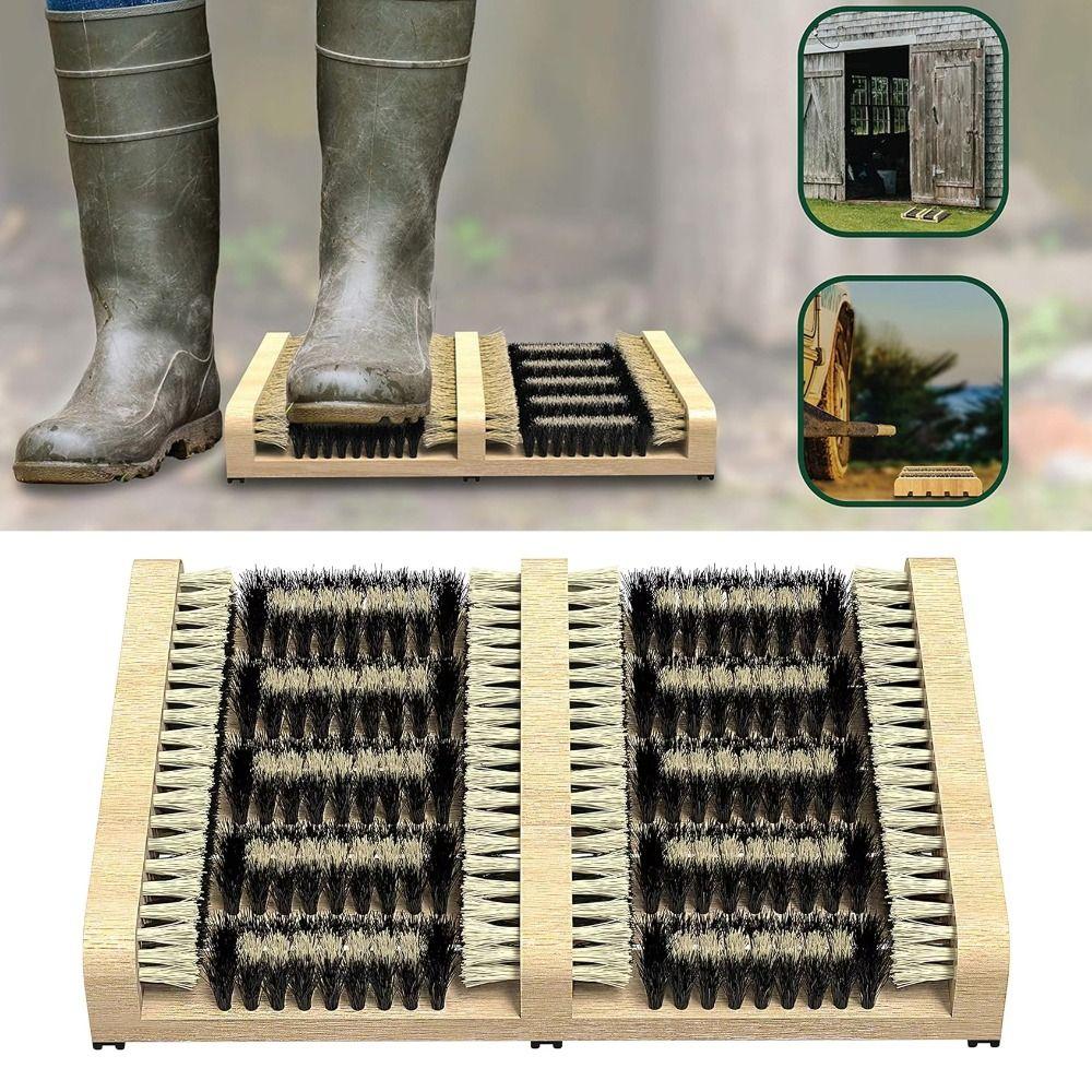 All-Weather Outdoor Shoe Cleaning Brush Durable Nylon Bristles Patio Shoe Brush Multifunctional Portable Shoe Mud Removal Brush
