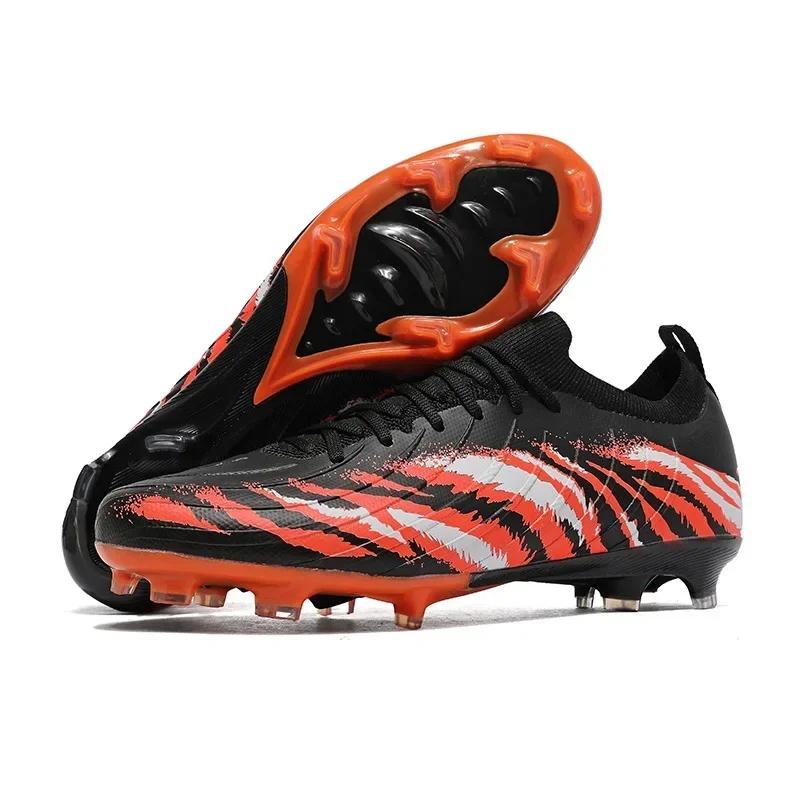 Professional Football Shoes AG Soccer Cleats Anti-Slip Artificial Grass for Men Women Children Teenagers Sports Shoes Football