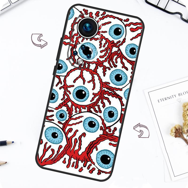 Crazy Eyeball Pattern Case For Honor Magic 7 5 6 Pro Honor 200 Pro X9b X9a X8b X8a X8 X9 X9c 50 70 90 Lite Cover