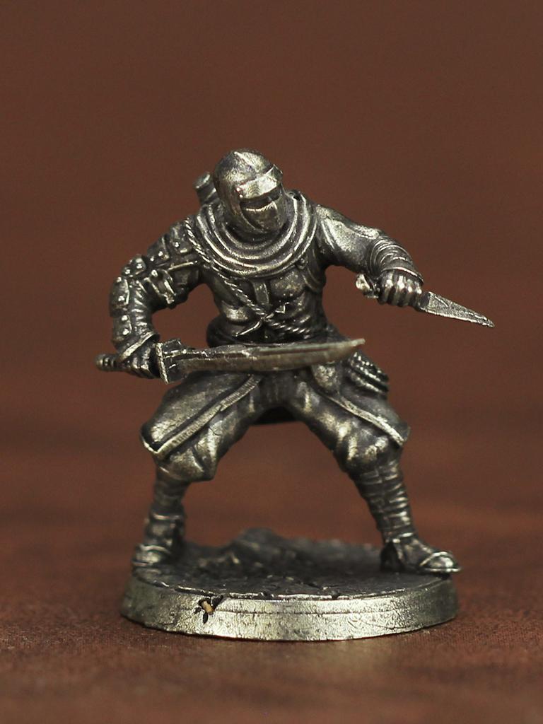 New Metal Chess Piece Samurai Ninja Ancient Soldier Model Toy Desktop Game Gift Display Piece Static Action Figure Collectible