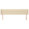 Vidaxl Wingback Headboard, Cream, 183X16X78/88 Cm, Fabric