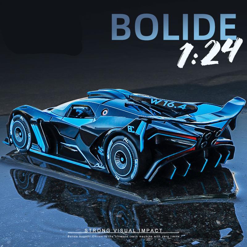 

Car Model 1:24 Bugatti Bolide Alloy Sports Diecasts Metal Toy Vehicles High Simulation Collection Childrens Toy Gift