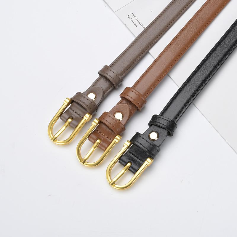 Retro Women's Belt, Thin Belt, Girls' Decoration, Versatile Jeans, Women's Ins Trendy Belt