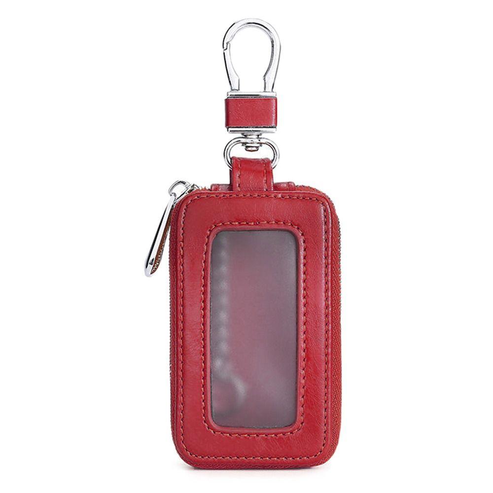 Key Wallets Vintage Design Patchwork Car-key Holder Cases Zipper Keychians Organizer Pouch Bag Unisex Mini Transparent Pocket