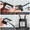 3 Digit Combination Lock,Combination Cable Lock - Scratch-Resistant Paint Finish for Home Locking and Safety