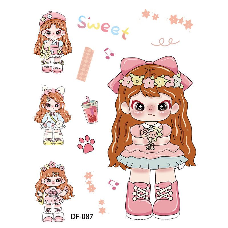 Cute Dora Sassy Sister 3D Embossed Sticker for Diary & Phone Case