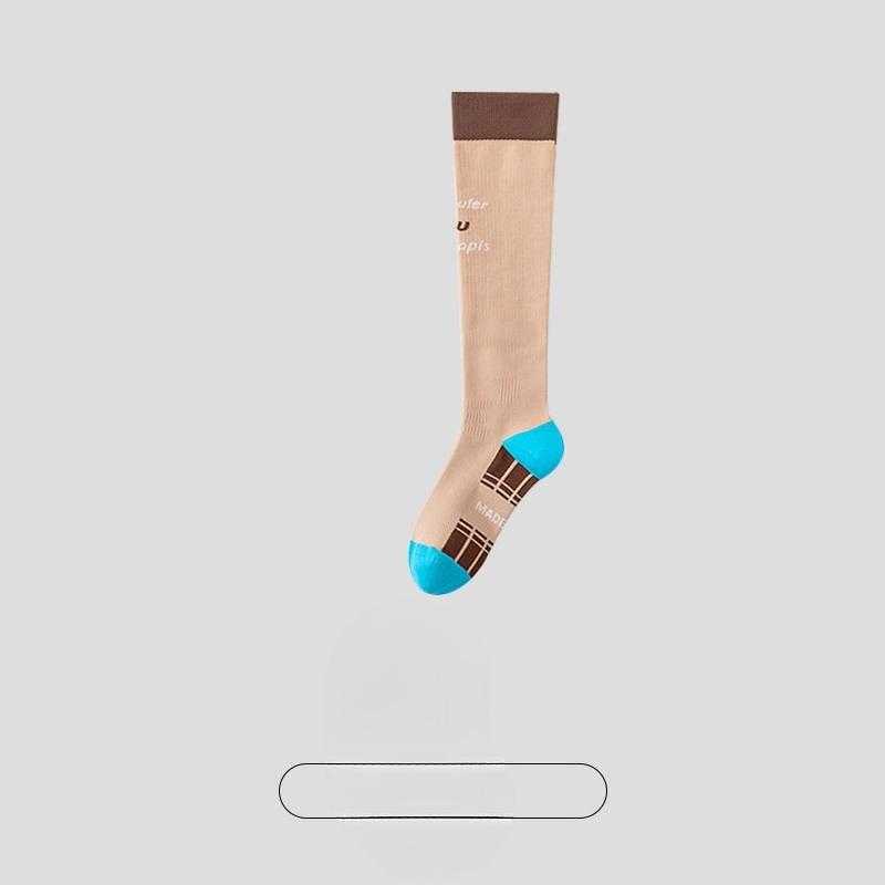 Female Spring and Autumn Running Cycling Sports Fitness Non Slip Pressure Calf Socks