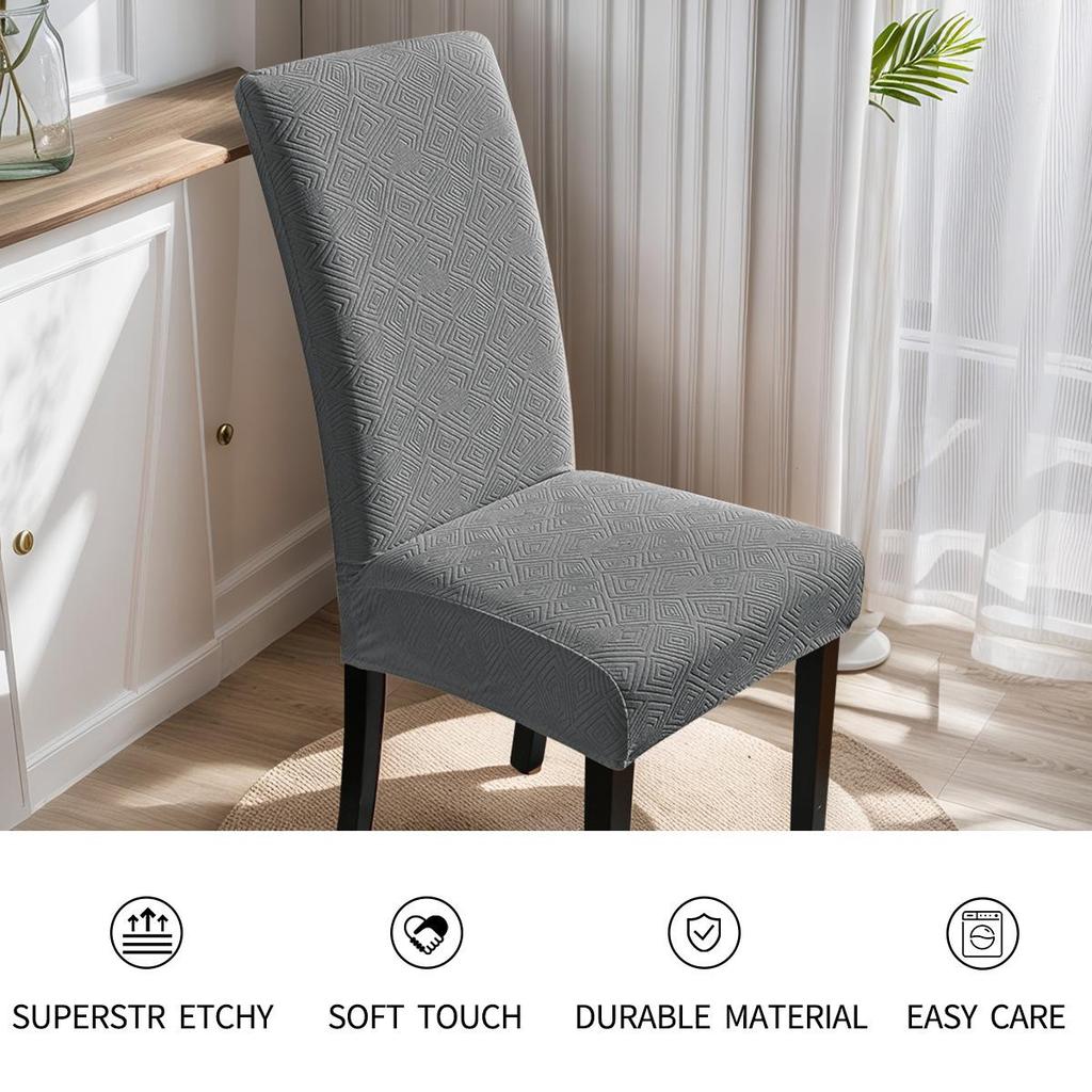 Waterproof TPU Laminated Elastic Jacquard High Back Chair Cover (240gsm)