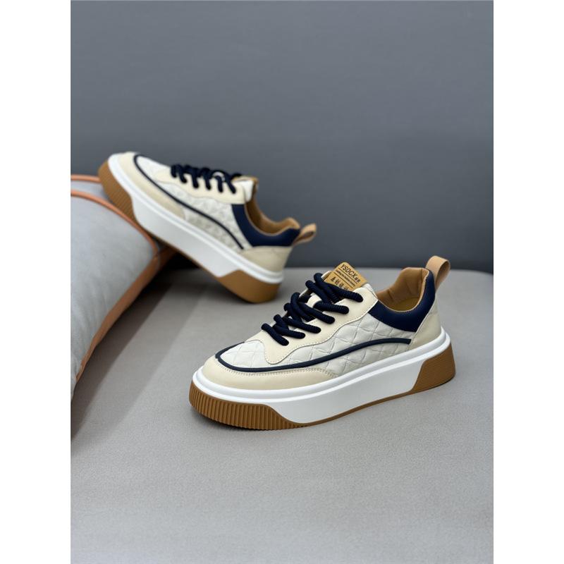 Spring niche design advanced sense platform sports casual board shoes black and white panda ysd