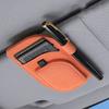 Creative Magnetic Car Eyeglass Clips PU Leather Sunglasses Storage Case  Vehicle Accessory