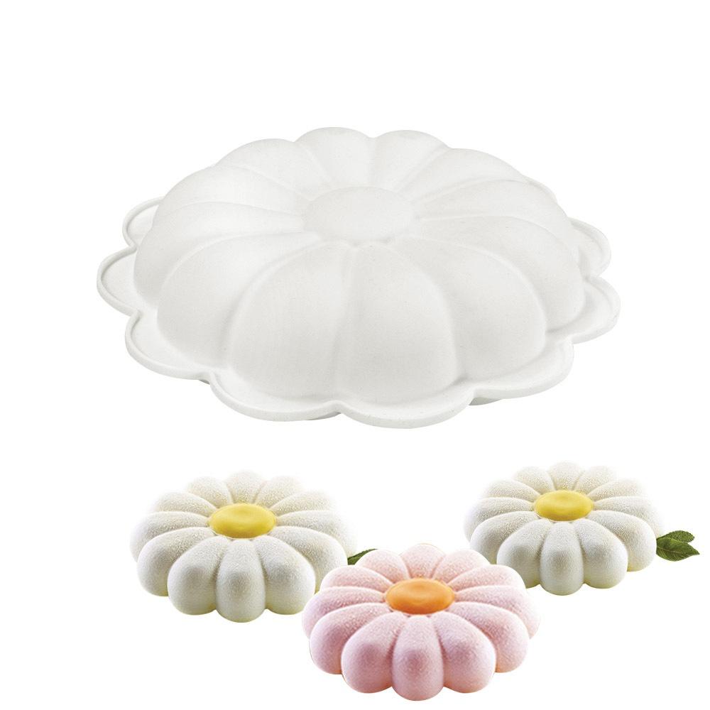 Single Sunflower Mousse Cake Mold 6 Even Daisy Moon Cake Mold Pudding Jelly Silicone Mold
