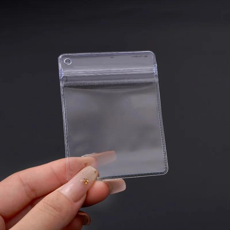 20-100 Stück PVC Schmuckaufbewahrung Selbstversiegelnde Beutel Handgemacht DIY Transparenter Beutel Seitenperforiert Kettentasche Anti-Oxidations-Beutel