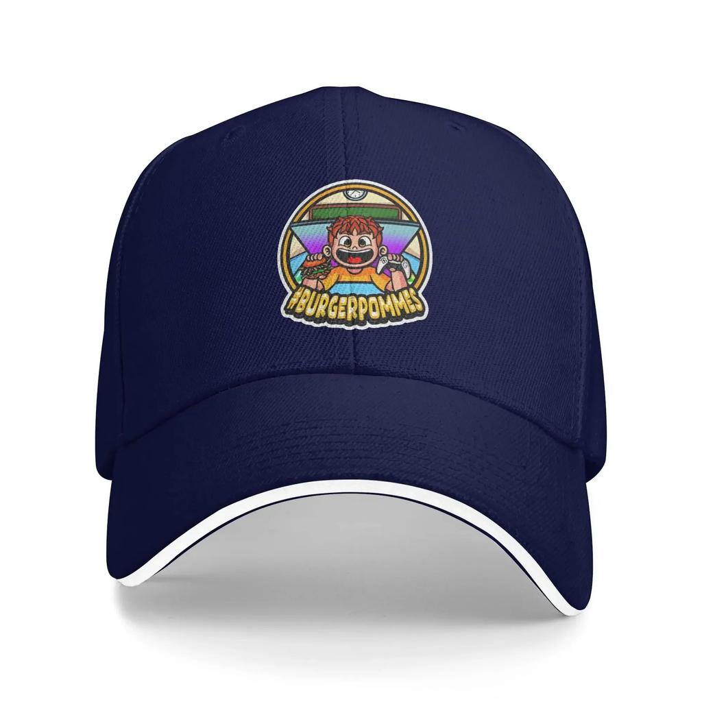 Burgerpommes Baseball Cap  yk Cool Unisex Adult Hip Hop Hats Sun Visor Custom Logo Kpop Rock Snapback Cap Gift Idea