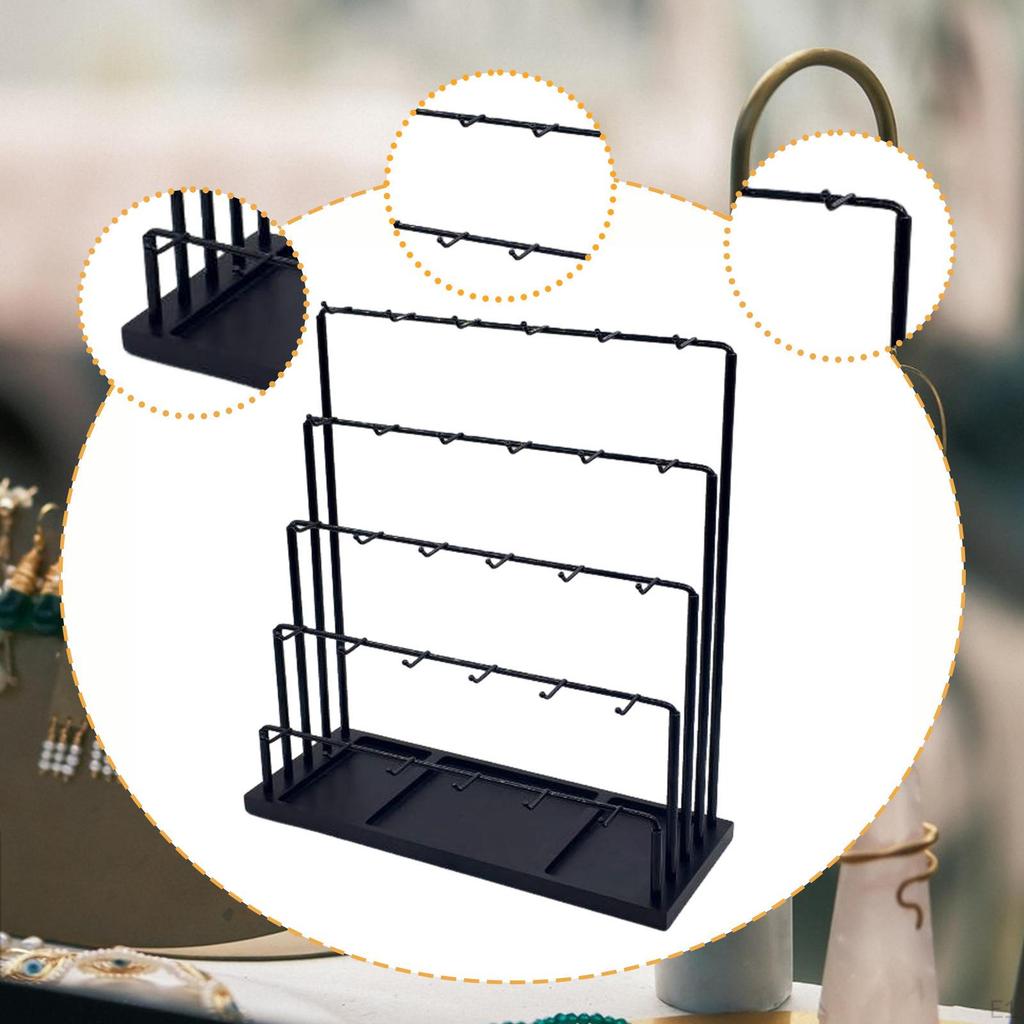 Jewelry Display Rack Earring Card Holder Storage Necklace Earrings Rack, for