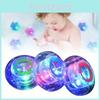 Bathtub Seven Children Colours Lamp Flying Saucer Bath Toy Plastic Material