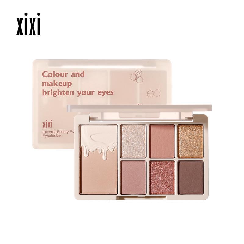 Xixi 2022 Lotus Root Pink All-in-One Palette: Eyeshadow, Contour, Highlight & Blush.