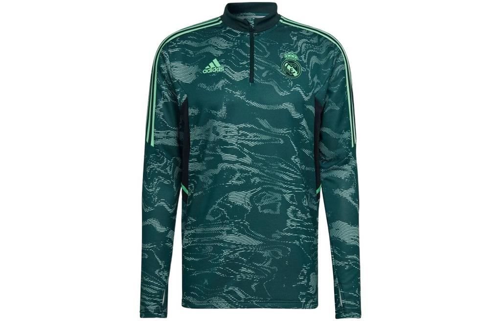 Adidas Real Madrid Soccer Jerseys Men's Green Moderate Straight Fit HD1205