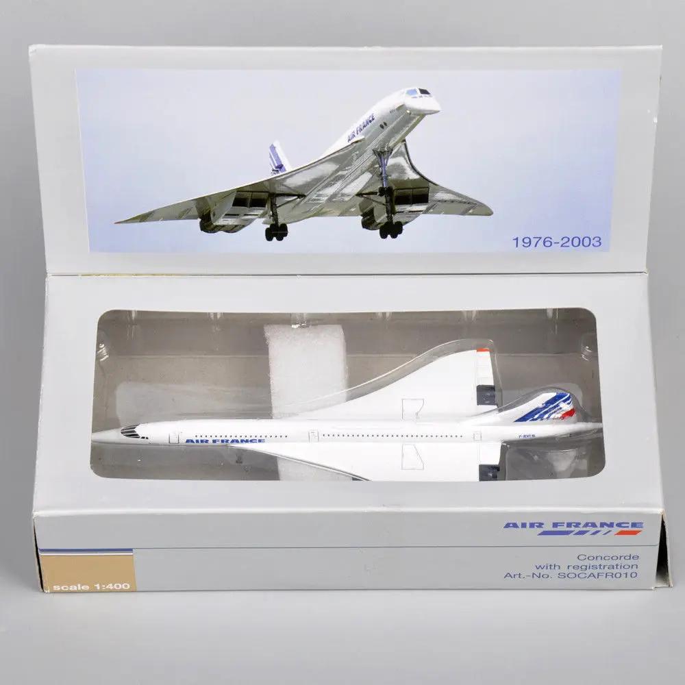 1:Aviones a Escala 400 Francia 1976-2003 Blanco Mini Metal Fundido a Presión Modelo de Avión Regalo Juguetes de Aviones