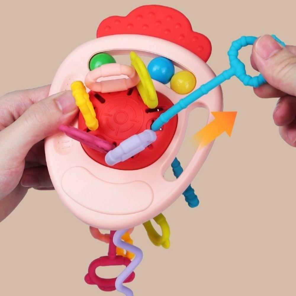 Carrot Baby Pull String Toy Develops Cognitive Crab Montessori Sensory Toys Interactive Toddlers