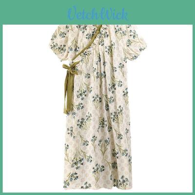 Cloud Cotton Kurzarm-Schlafkleid mit Brustpolster für bequeme Hauskleidung